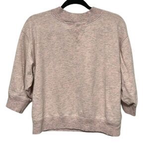 JW Anderson x Uniqlo Pink Crewneck Quarter Sleeve Sweater MEDIUM
